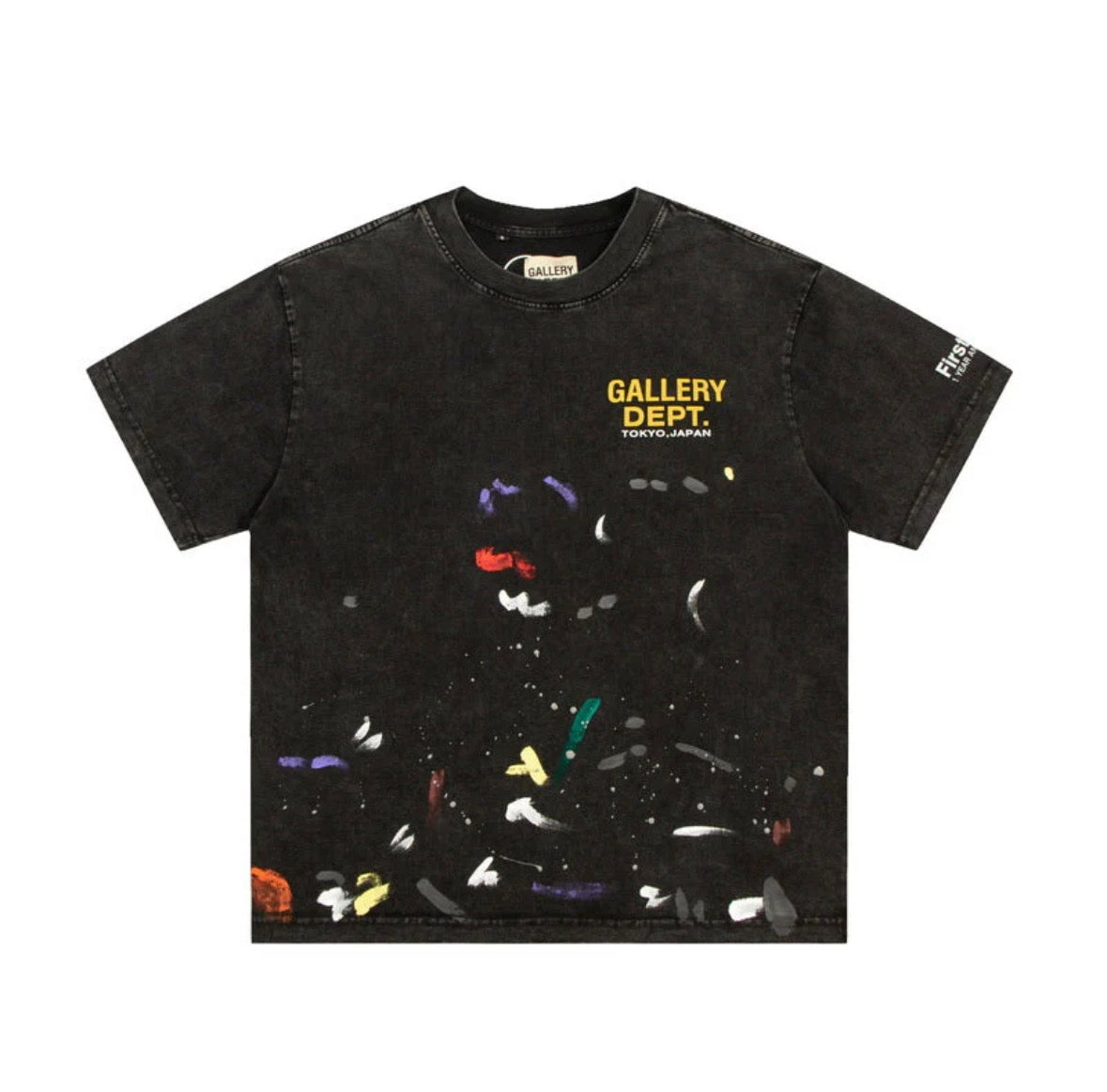 Gallery Dept. Paint Slaplatter Tee Black