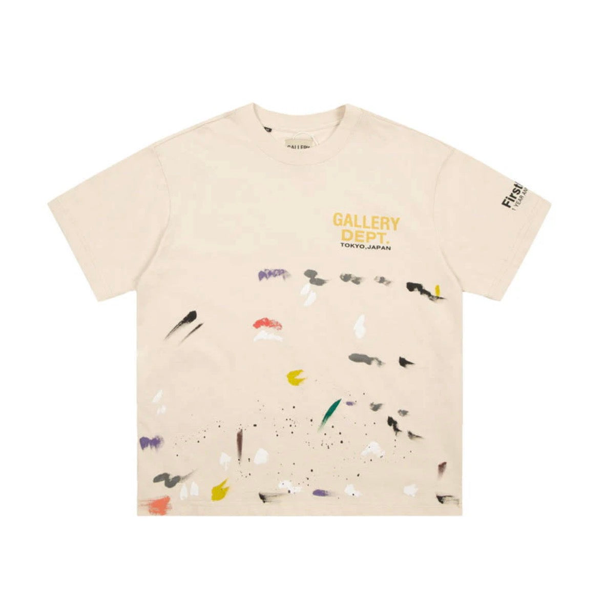 Gallery Dept. Paint Slaplatter Tee Beige